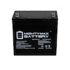 Mighty Max Battery 12V 55Ah Battery Replacement for Pride Jazzy Elite HD - 2 Pack ML55-12MP2410139112